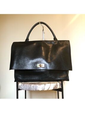 Givenchy Black Leather Crossbody Satchel